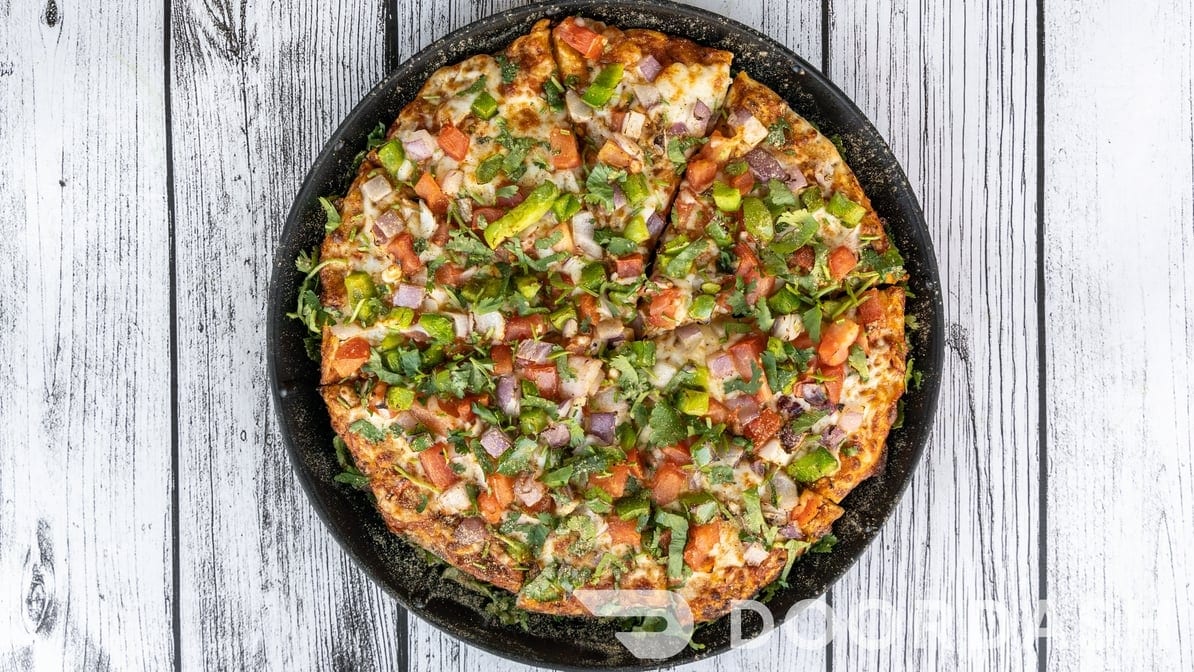 Veggie Masala Pizza.