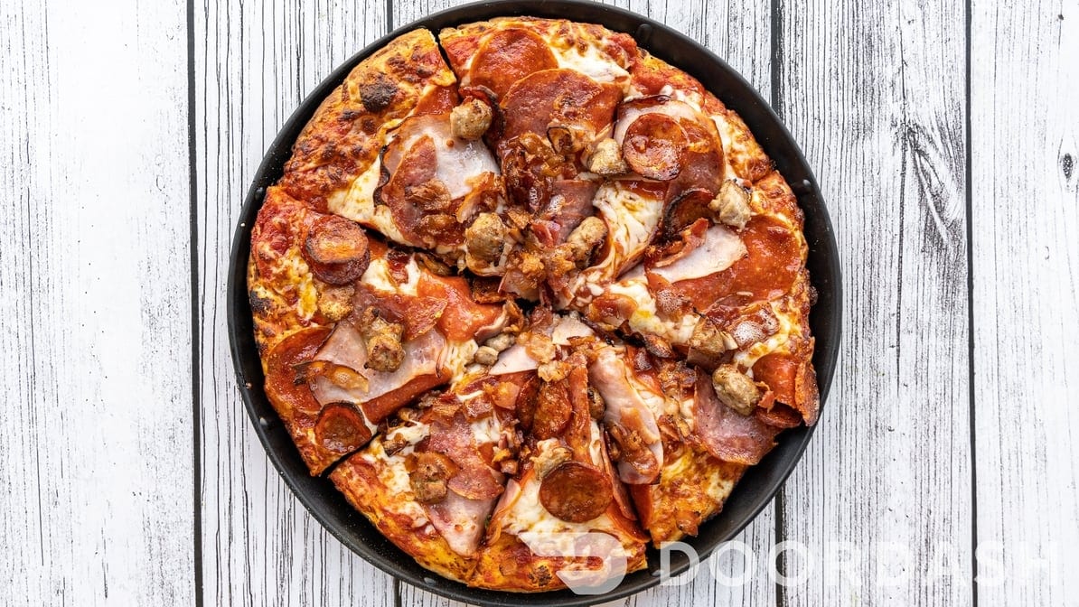 BBQ Chicken Pizza.