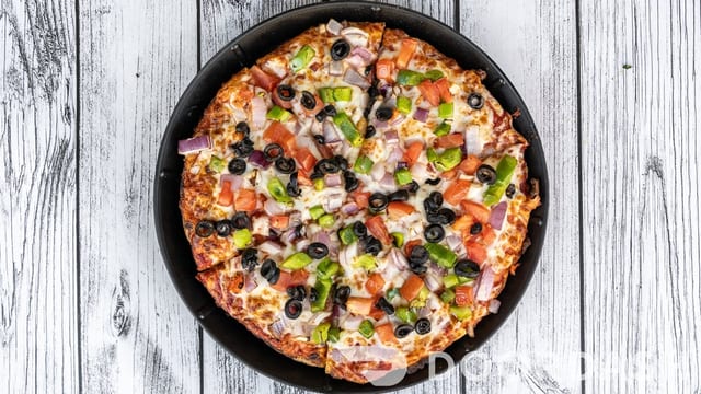 Veggie Supreme Pizza.