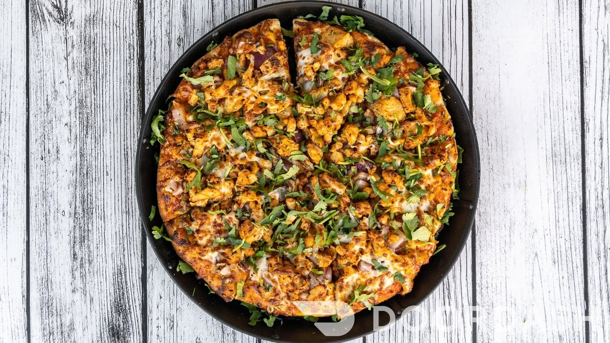 Chicken Tikka Pizza.