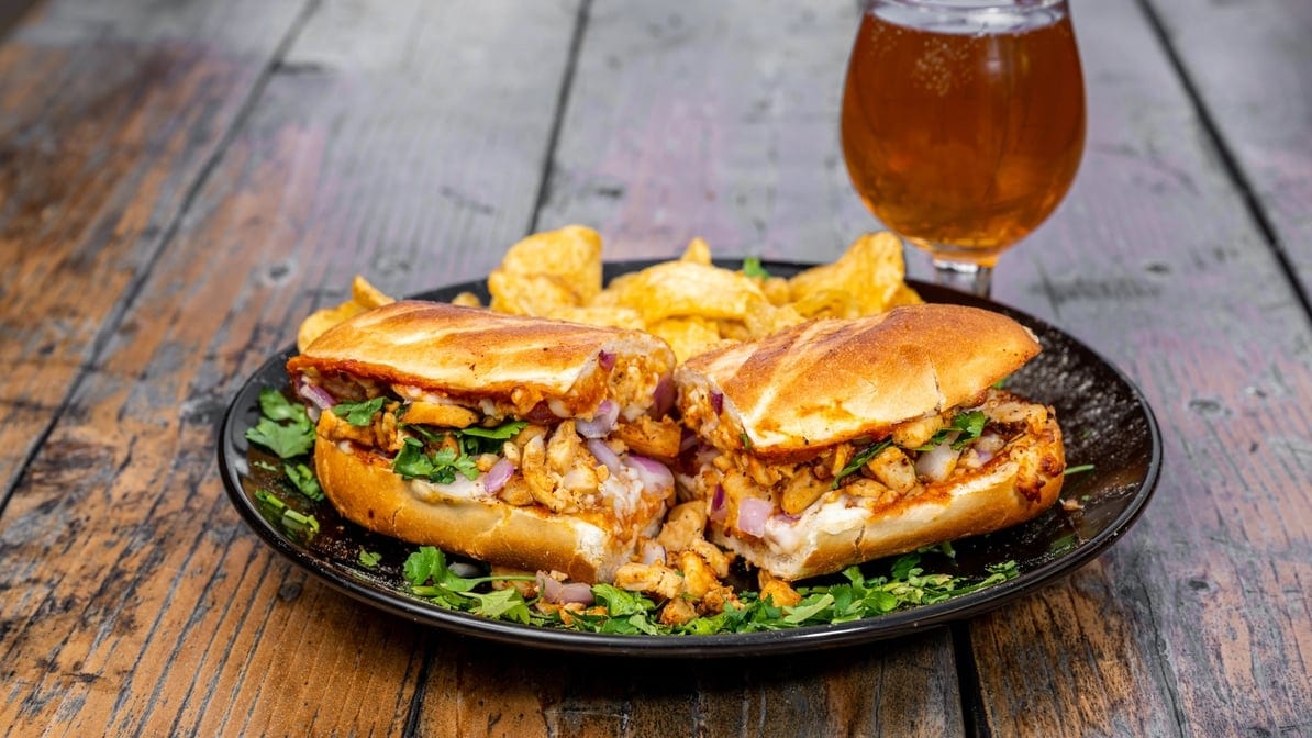 Butter Chicken Sandwich.