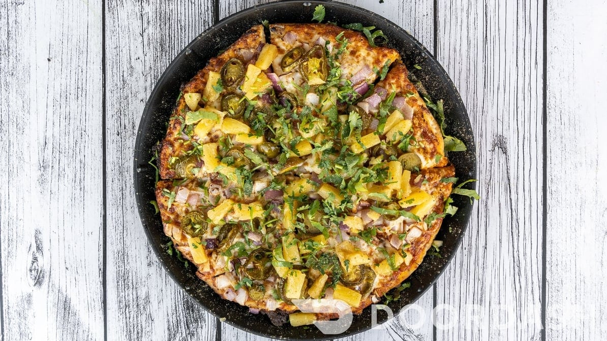 Masala Pineapple Pizza.