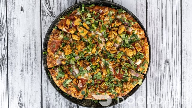 Butter Chicken Pizza.
