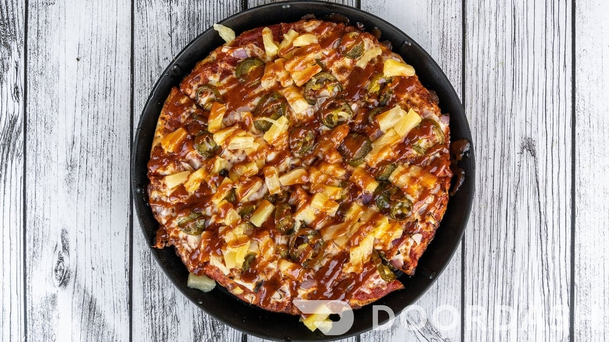 BBQ Chicken Pizza.