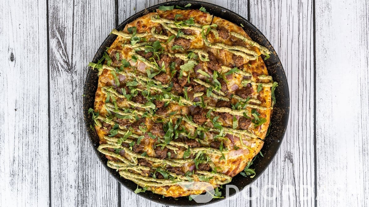 Lamb Kebab Pizza.