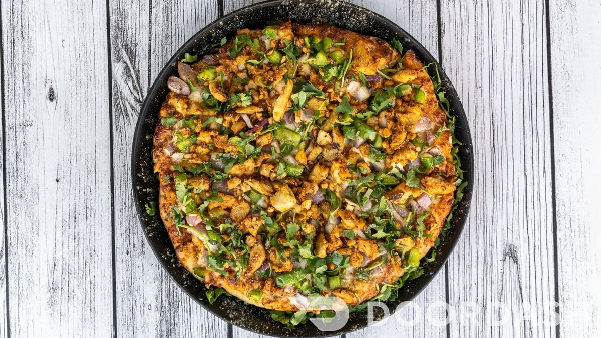 Butter Chicken Pizza.