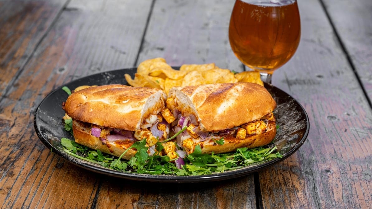 Shahi Paneer Sandwich.