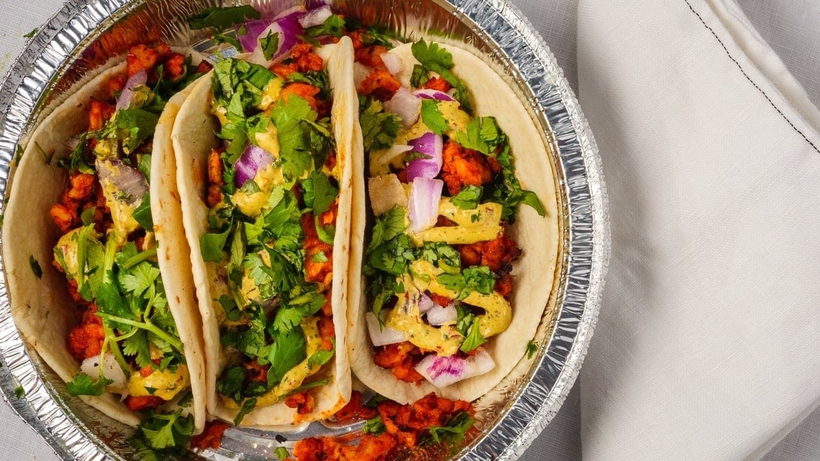 Tandoori Chicken Tacos.