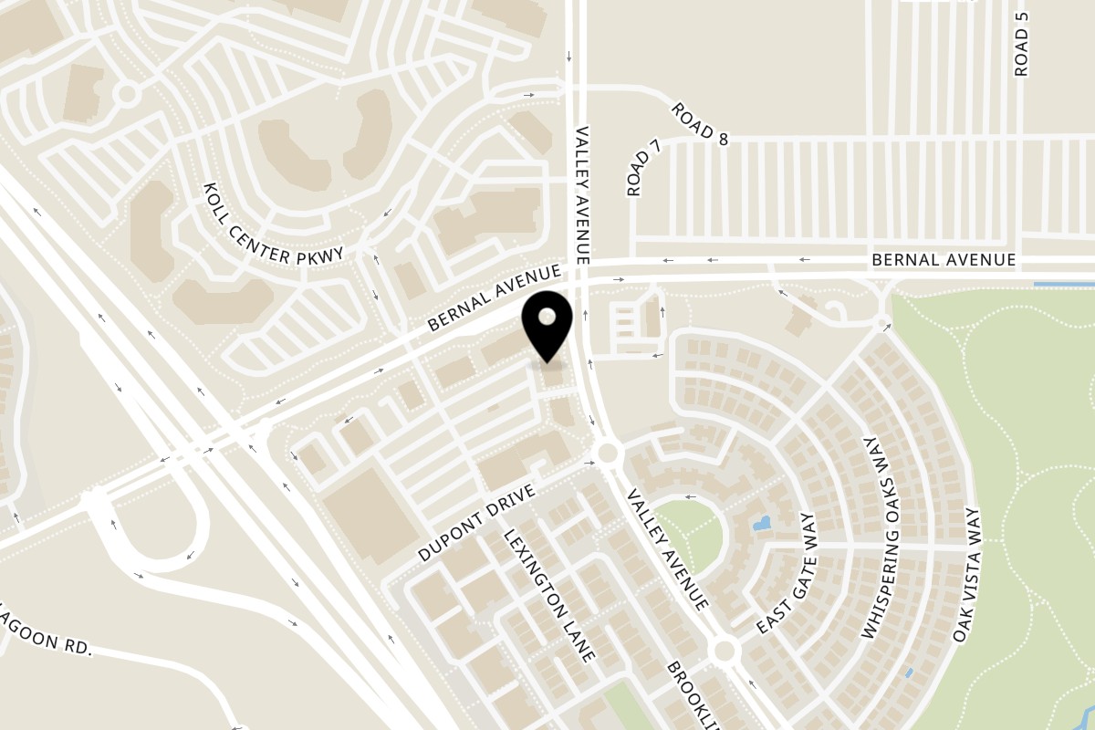 Map showing the location of Parktown Pizza Pleasanton on 6766 Bernal Ave Suite 510 in Pleasanton